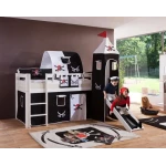 children's semi-high bed with slide