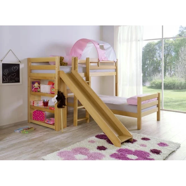 Corner children's bunk bed