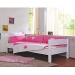 wooden single bed