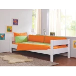 wooden single bed