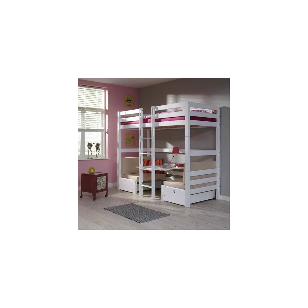 bunk bed  with desk