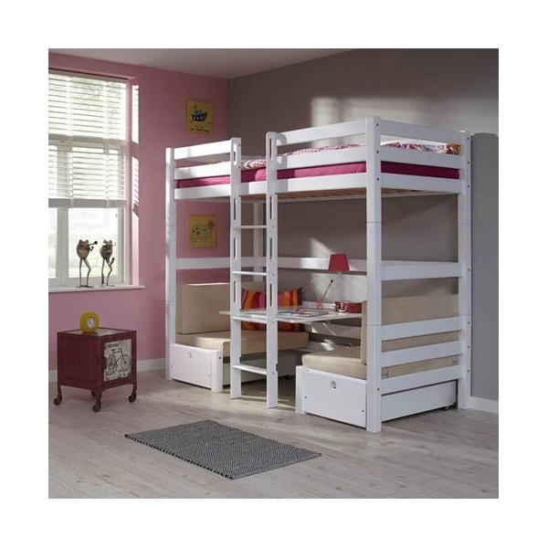 bunk bed  with desk