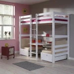 bunk bed  with desk