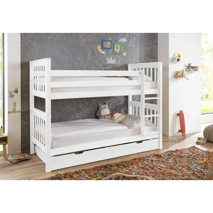 bunk bed with trundle bed