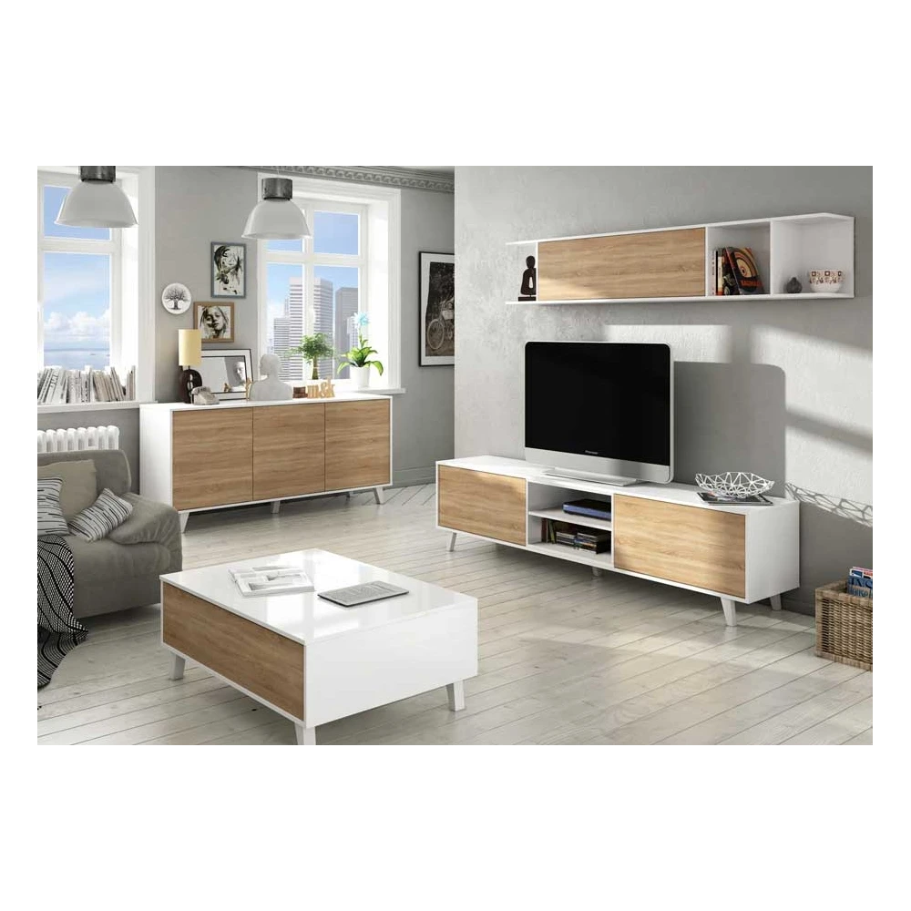 MUEBLE DE TELEVISIÓN DE ESTILO NÓRDICO ÉMORI