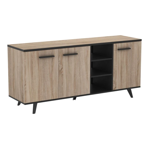 sideboard 3 doors 2 shelves