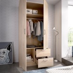  Wardrobe 2 Doors and 2 Drawers