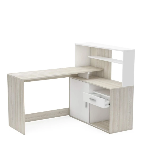 Desk with Shelf and Drawer 