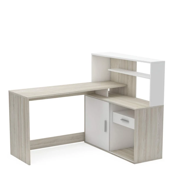 Desk with Shelf and Drawer 
