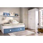 trundle bed with shelf