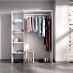walk-in closet with adjustable shelves