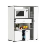 Kitchen auxiliary furniture. Microwave space. 3 doors, drawer and shelves. Pantry cabinet - Cupboard.