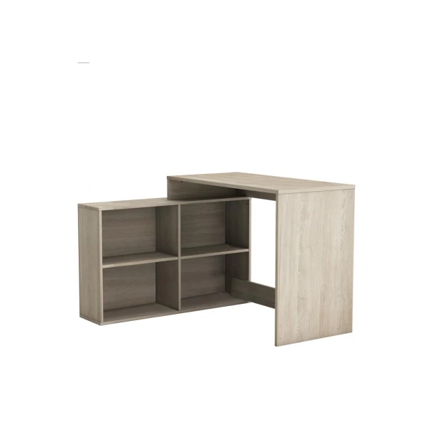 desk with shelves