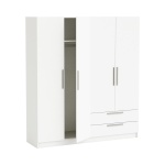 4-door wardrobe with 2 drawers