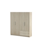 4-door wardrobe with 2 drawers