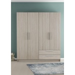4-door wardrobe with 2 drawers