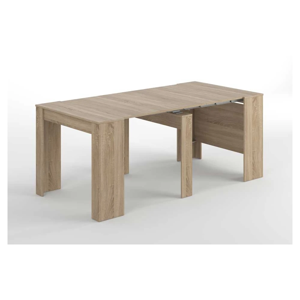 Adaptable table with 5 positions. Up to 10 diners. Extendable table for guests. Practical and functional.