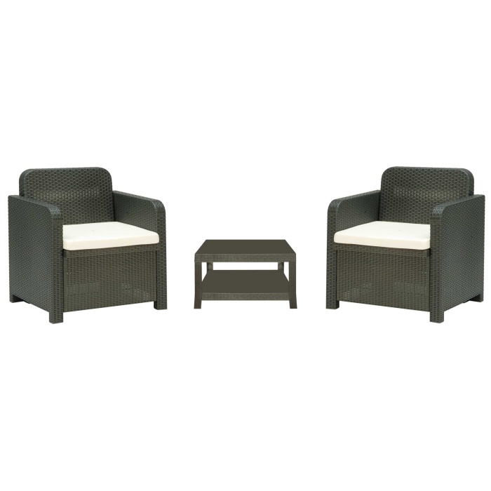 CONJUNTO DE SILLONES Y MESA PARA EXTERIOR GIGLIO