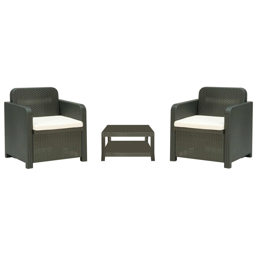 CONJUNTO DE SILLONES Y MESA PARA EXTERIOR GIGLIO