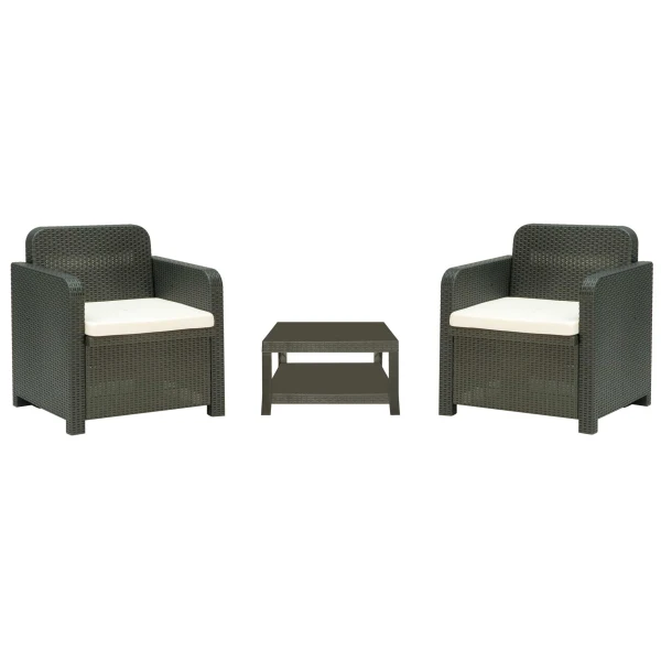 CONJUNTO DE SILLONES Y MESA PARA EXTERIOR GIGLIO