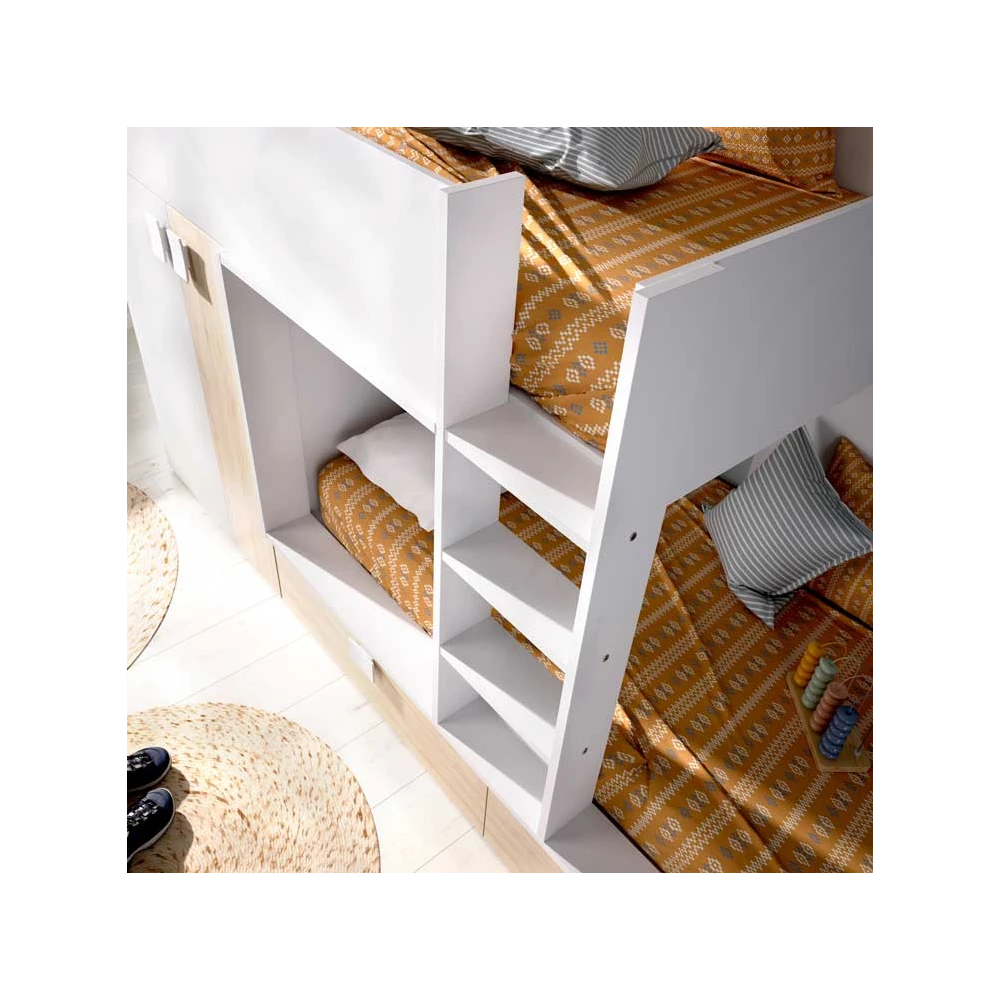 LITERA TREN CON CAJONES Y ARMARIO TIVOLI 