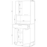 ALACENA VERTICAL COCINA RADON