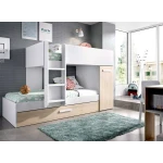 LITERA TREN CON SUPLETORIA Y ARMARIO LUCAS 