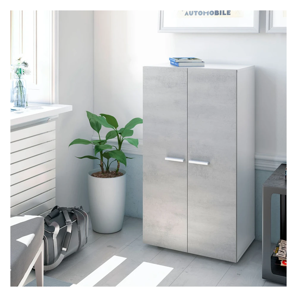 ARMARIO ZAPATERO GREY 2 PUERTAS