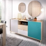 APARADOR  ESTILO RETRO 2 PUERTAS 2 CAJONES POP