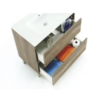 MUEBLE DE BAÑO CON ESPEJO DREVO 2 CAJONES