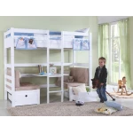 bunk bed  with desk