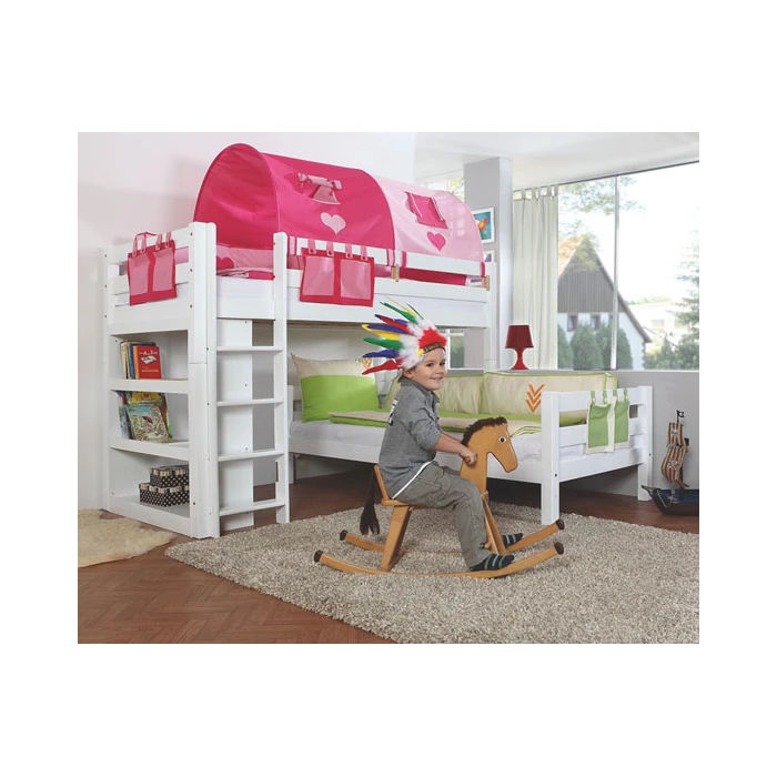 Corner children's bunk bed