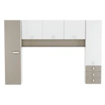 Full youth Bedroom furniture. Includes bed, wardrobes, 3 drawers, and a shelf. Functional. Great value for money. 