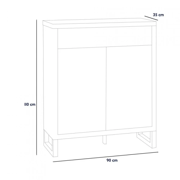 Shoe cabinet entrance