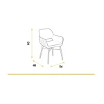 Dining Chair With Armrests