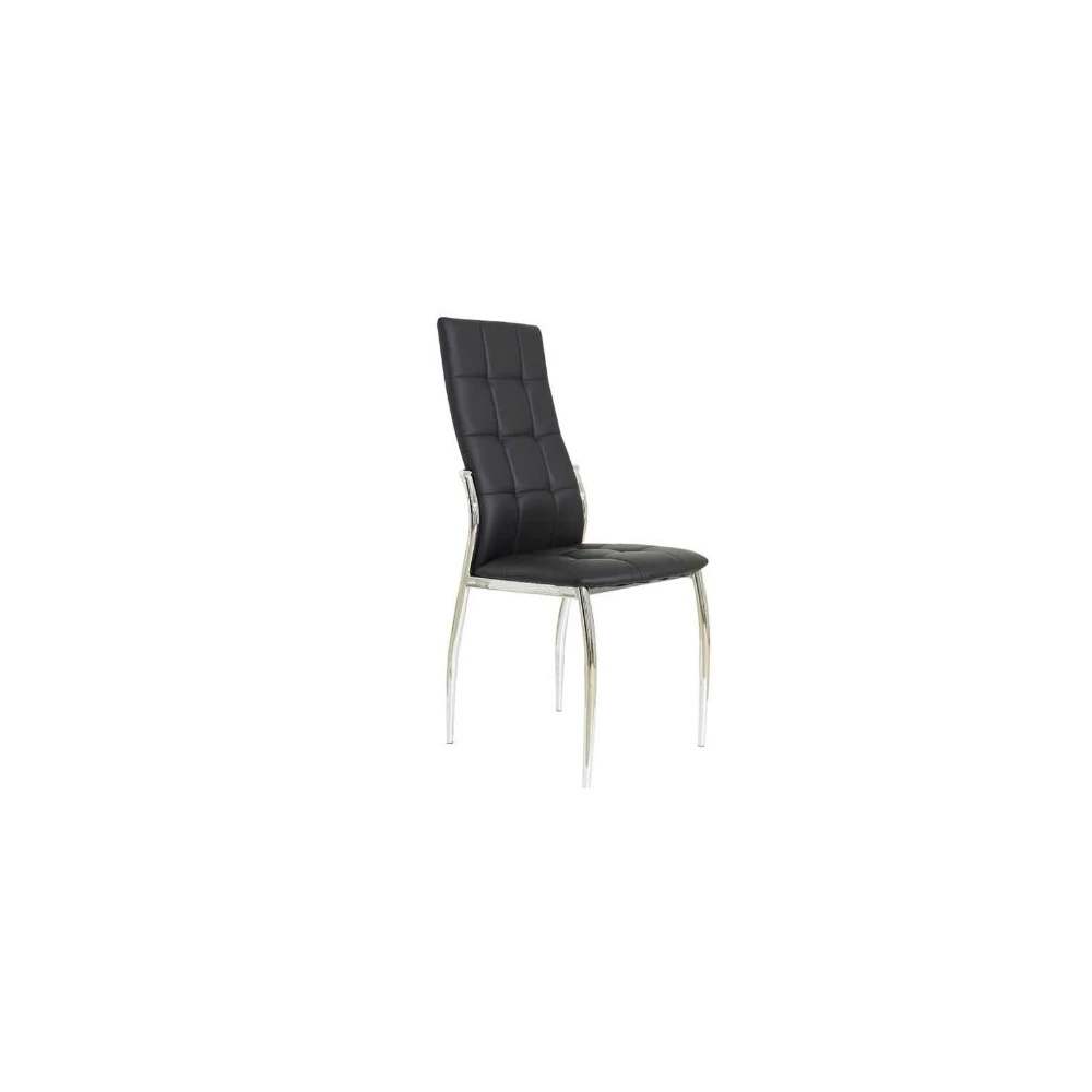 Black Leatherette Dining Chair