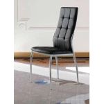 Black Leatherette Dining Chair