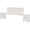 HEADBOARD WITH 2 NIGHTSTANDS ZOE