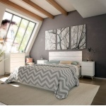 Headboard and 2 nightstands