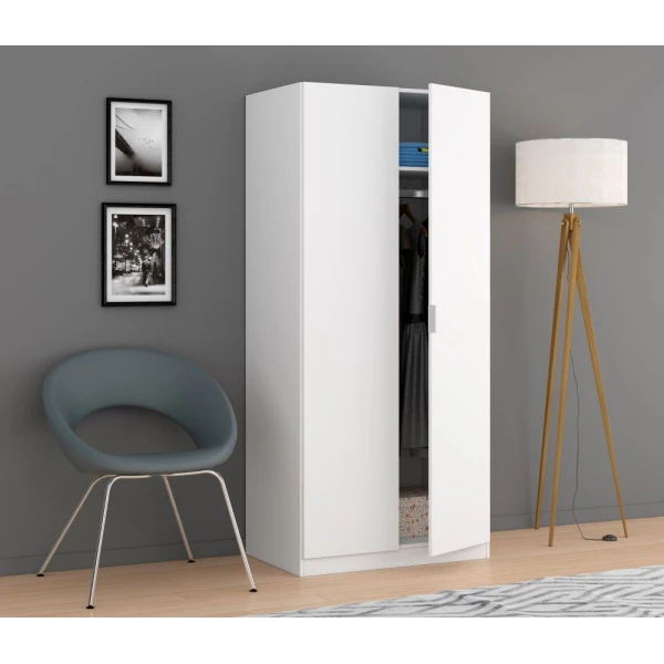 Wardrobe 2 Doors  White 