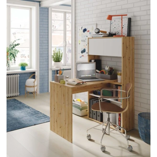 Desk With bookshelf integrated