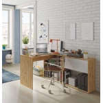 Desk With bookshelf integrated