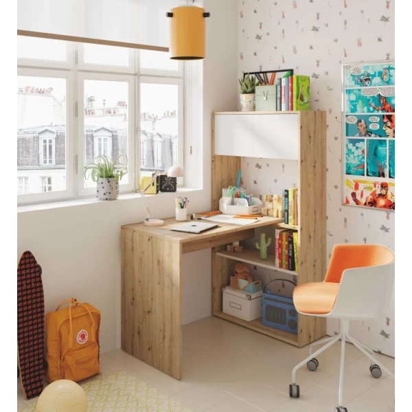 Desk With bookshelf integrated