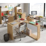 Desk With bookshelf integrated