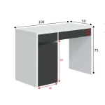 Desktop table bicolor