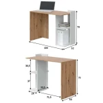 Study desk with shelves