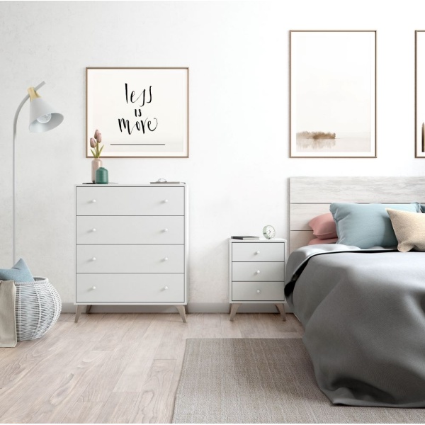 bedside table with drawers