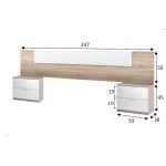 Headboard With bedside tables