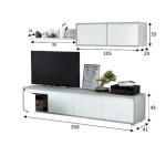 Living room TV cabinet set