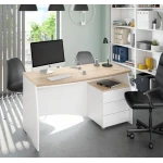 Desk with pedestal cabinet